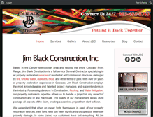 Tablet Screenshot of jimblackconstruction.com